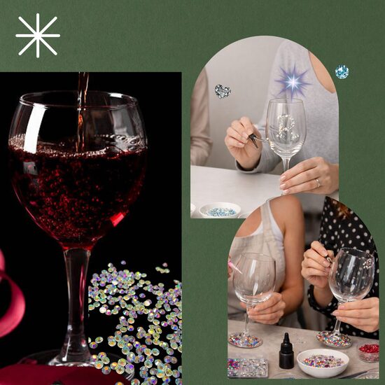 Meistarklase Glāzes izdaiļošana ar kristāliem 01.02.2026. plkst.14.00